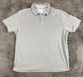Tommy Bahama Shoreline Surf Polo Shirt Men's Gray Tencel Lyocell Sz XXL
