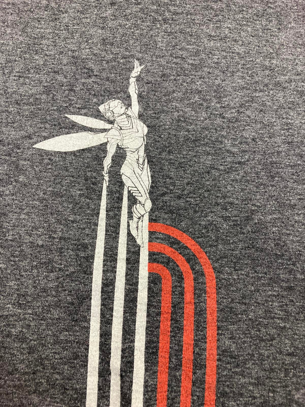 Marvel Lootwear Ant-Man and Wasp Ringer Tee Gray Size XL Limited Edition