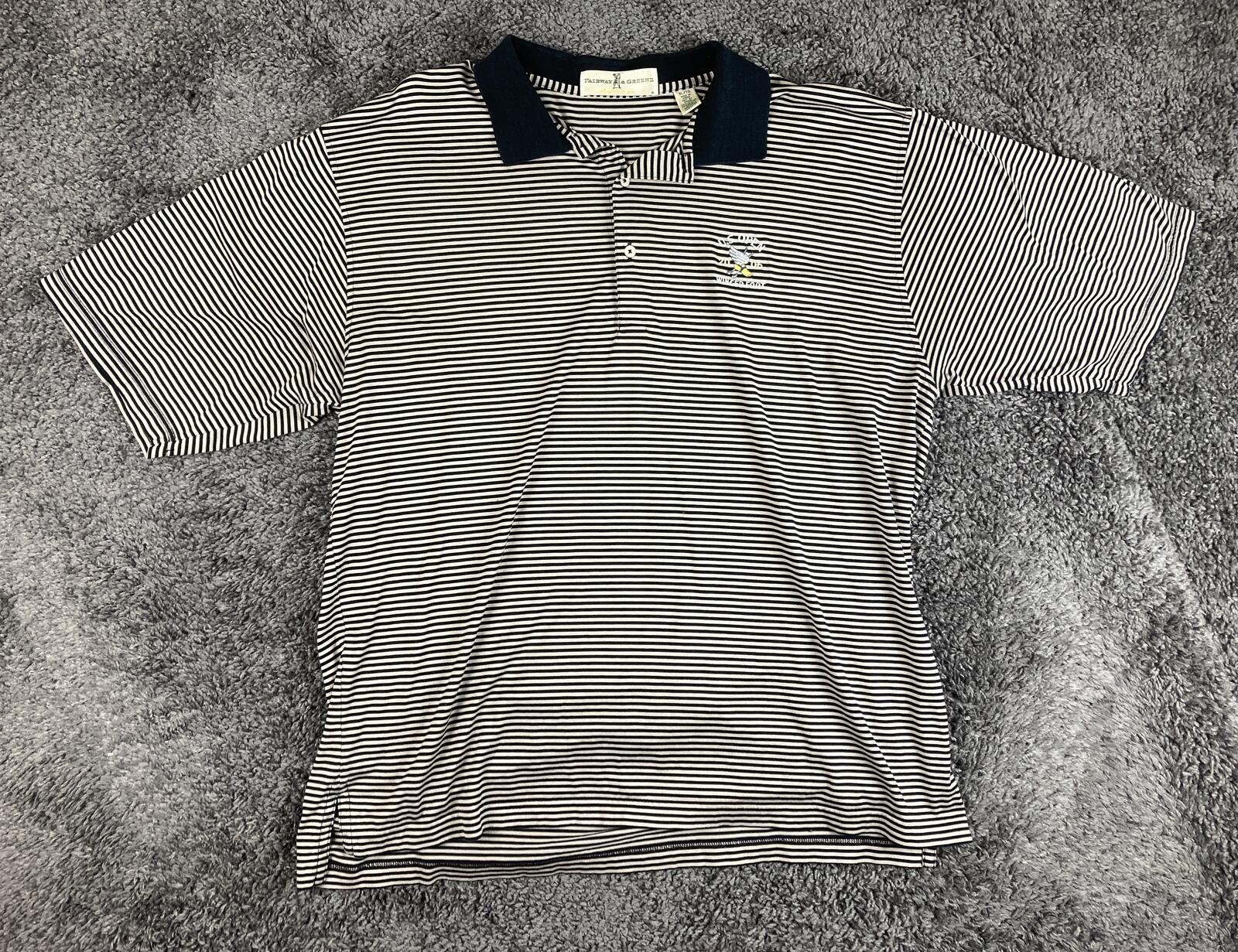 Vintage Fairway & Greene 2006 US Open Winged Foot Golf Polo Shirt Mercerized XL