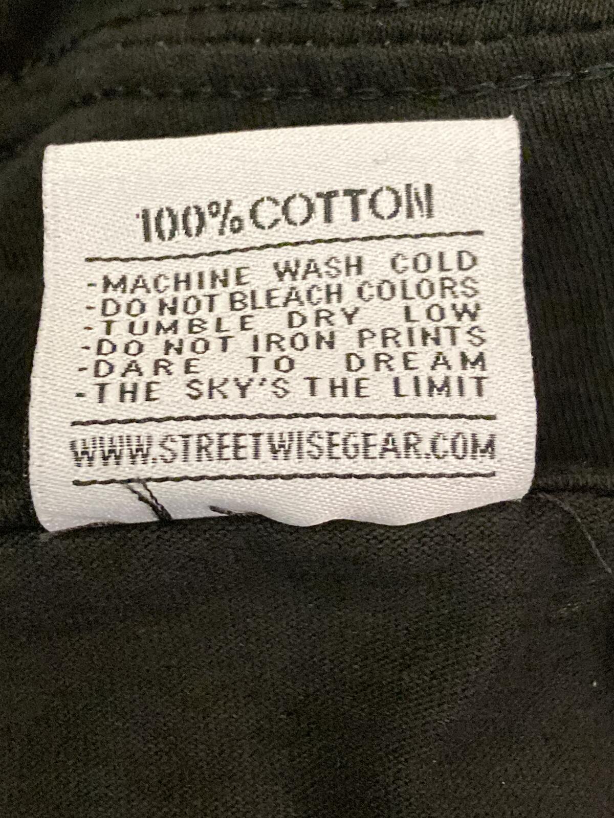 Streetwise Clothing Co Shirt Mens Family Over Everything Black Tee USA Sz 3XL
