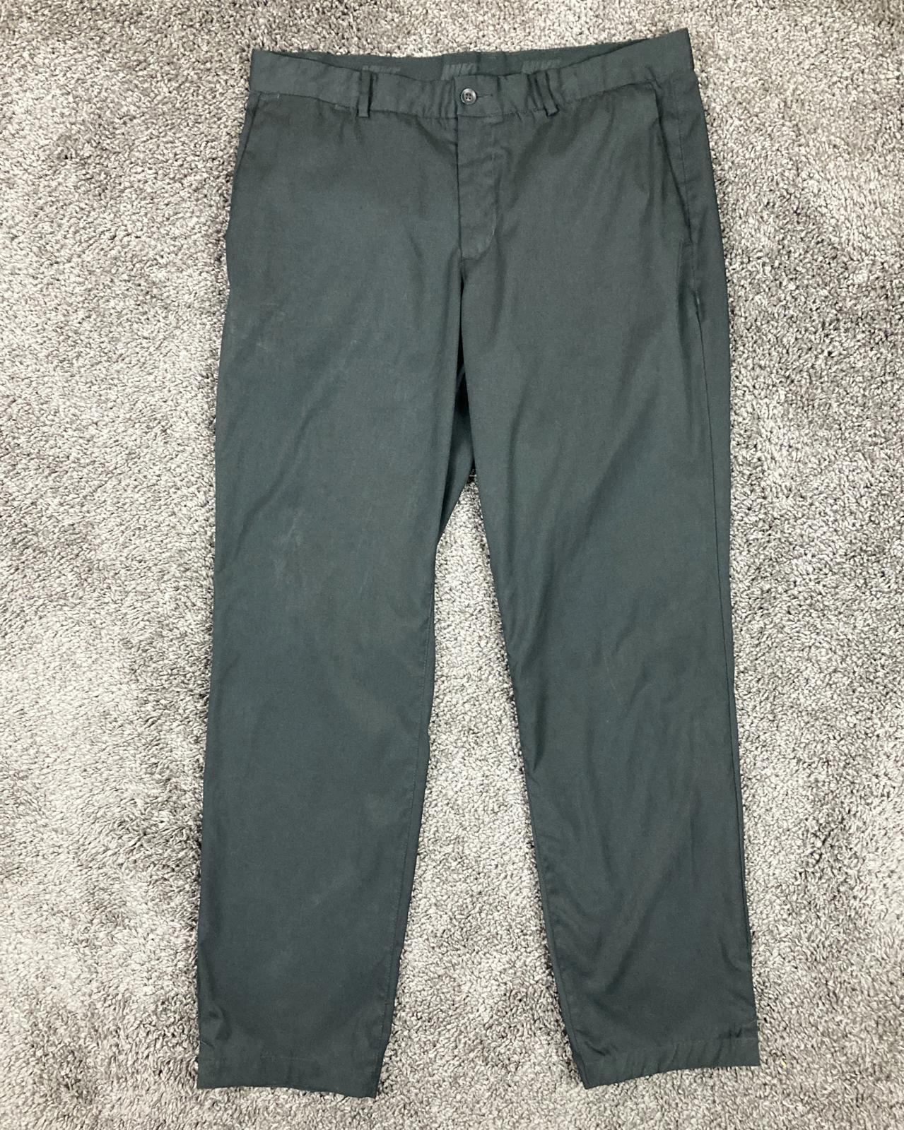 Nike Golf Dri-Fit Standard Fit Dress Pants Mens Black Sz 34x32