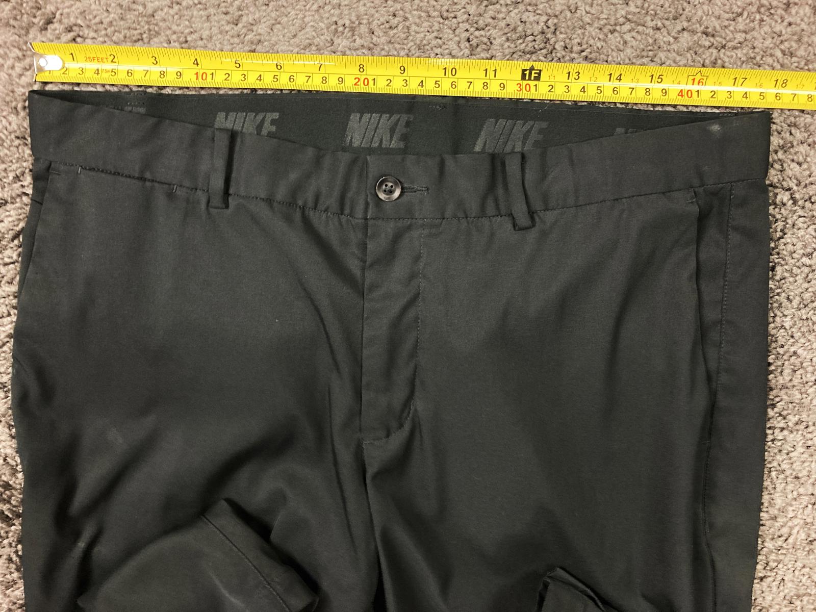 Nike Golf Dri-Fit Standard Fit Dress Pants Mens Black Sz 34x32