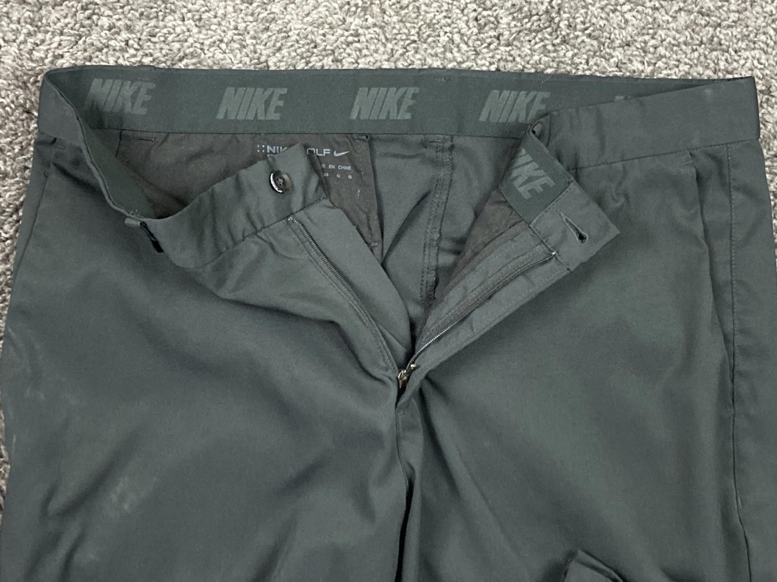 Nike Golf Dri-Fit Standard Fit Dress Pants Mens Black Sz 34x32