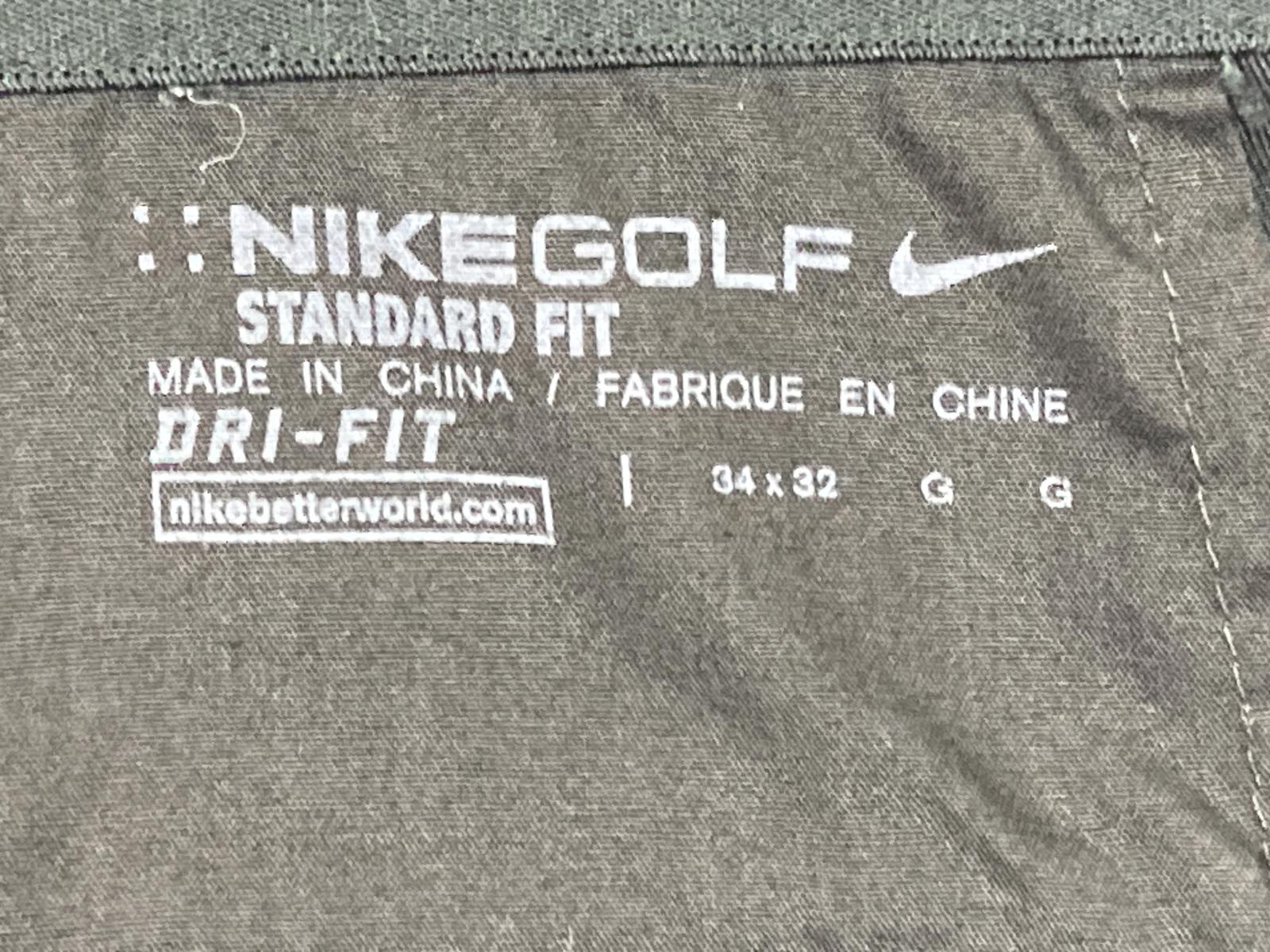 Nike Golf Dri-Fit Standard Fit Dress Pants Mens Black Sz 34x32