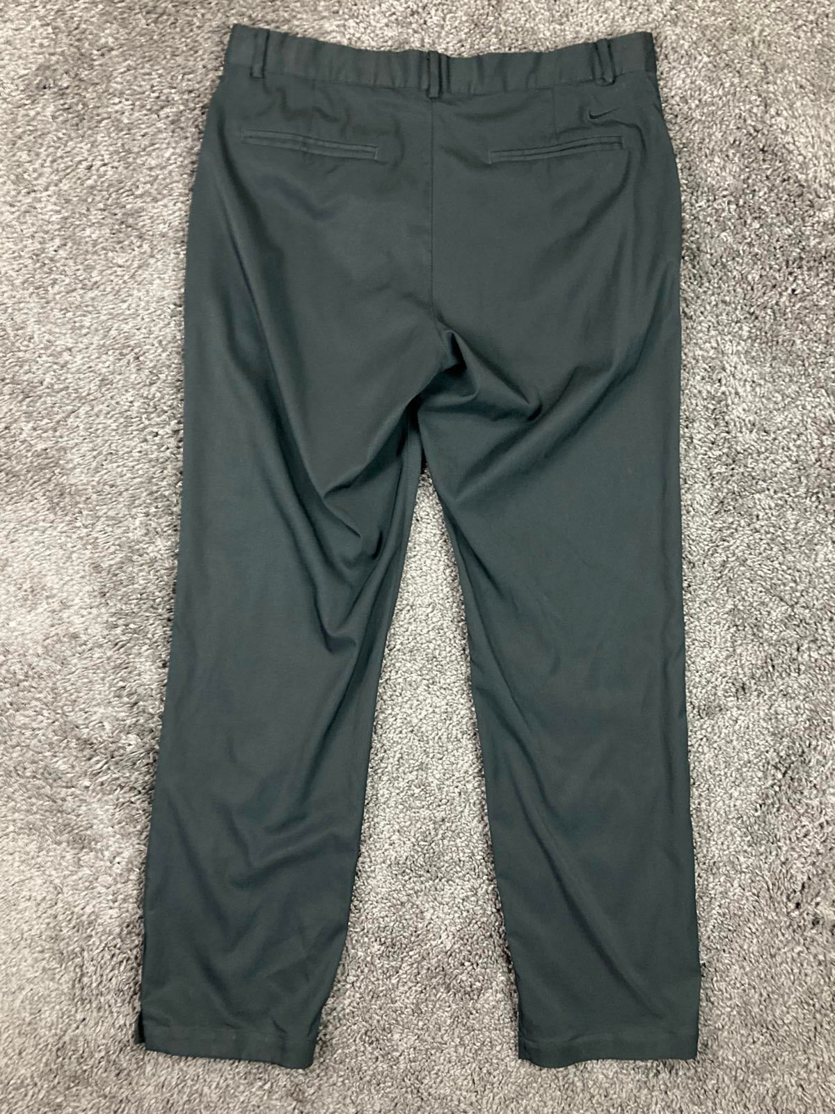 Nike Golf Dri-Fit Standard Fit Dress Pants Mens Black Sz 34x32