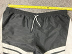 Vintage Diadora Black White Nylon Soccer Training Shorts Men's Drawstring Sz M
