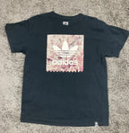 Adidas Originals Trefoil Cherry Blossom Graphic T-Shirt Black Men’s Size Large