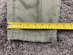 American Eagle Men Slim Cargo Pants 36x30 Olive Green Flex Stretch Drawstring