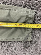American Eagle Men Slim Cargo Pants 36x30 Olive Green Flex Stretch Drawstring