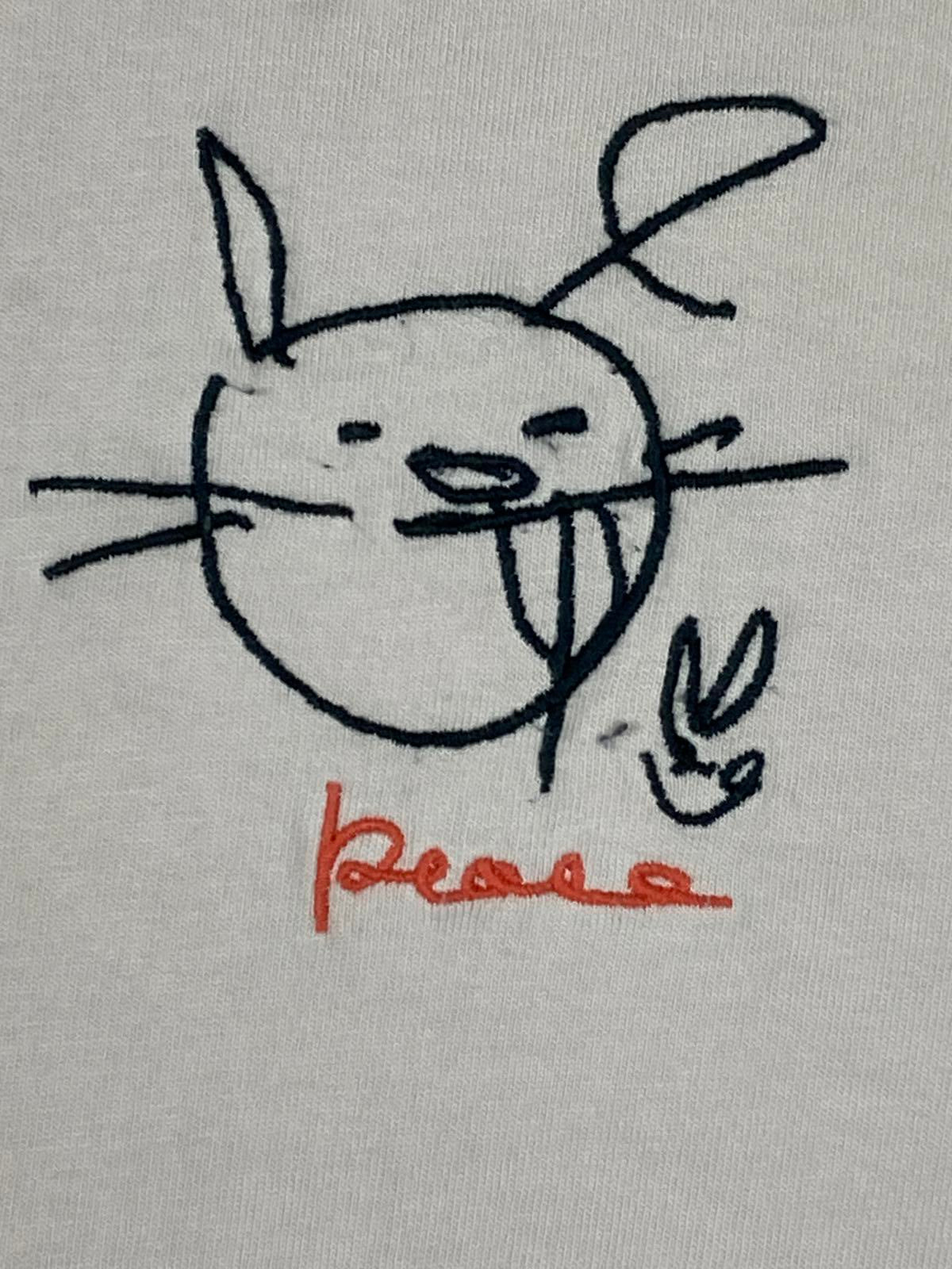 Uniqlo Peace For All Haruka Ayase Embroidered Graphic T-Shirt Pink Mens SzXL