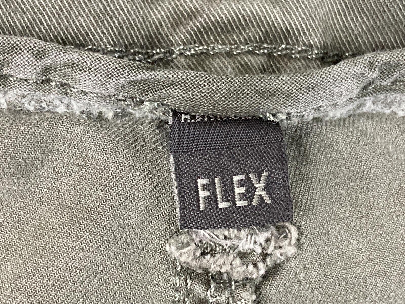 American Eagle Men Slim Cargo Pants 36x30 Olive Green Flex Stretch Drawstring