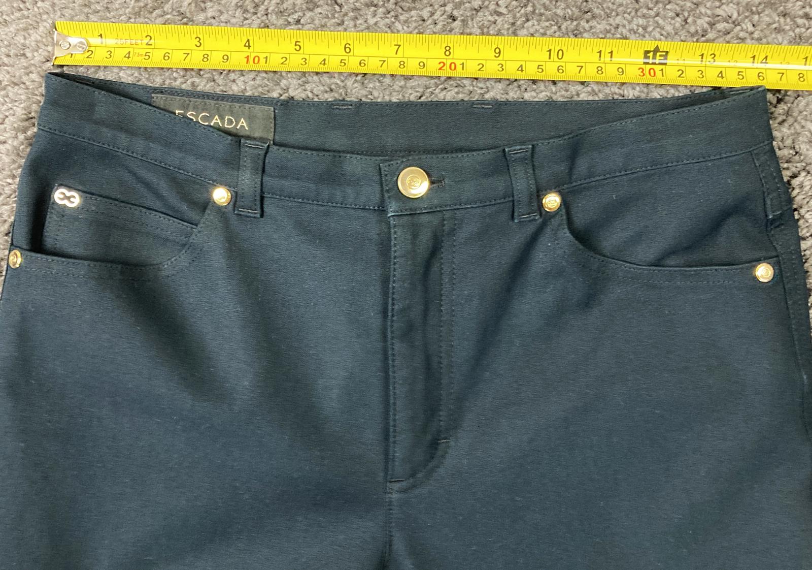Escada Women’s Black Stretch Slim Straight Pants Size 6 (28x30)