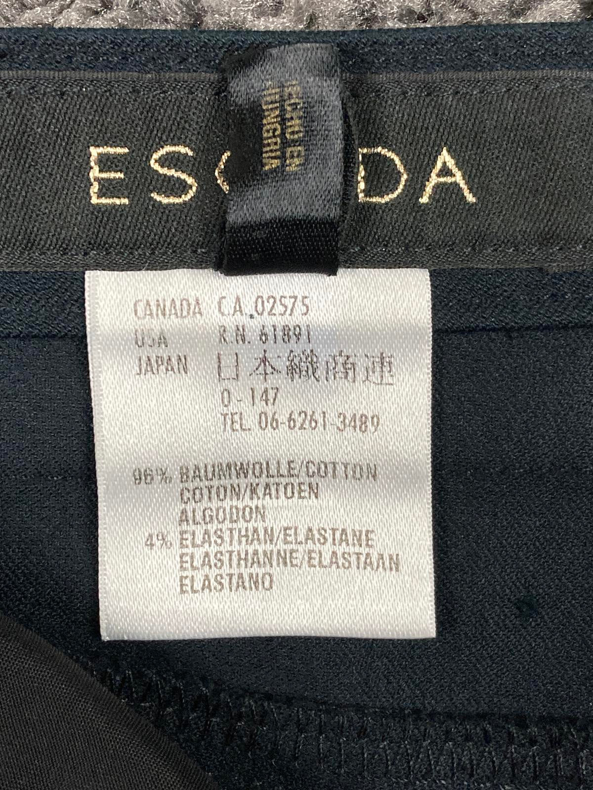Escada Women’s Black Stretch Slim Straight Pants Size 6 (28x30)