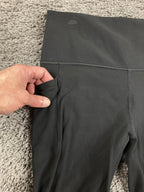 Athleta Salutation Stash Pocket 7/8 Tight Women's Black Leggings Sz Large