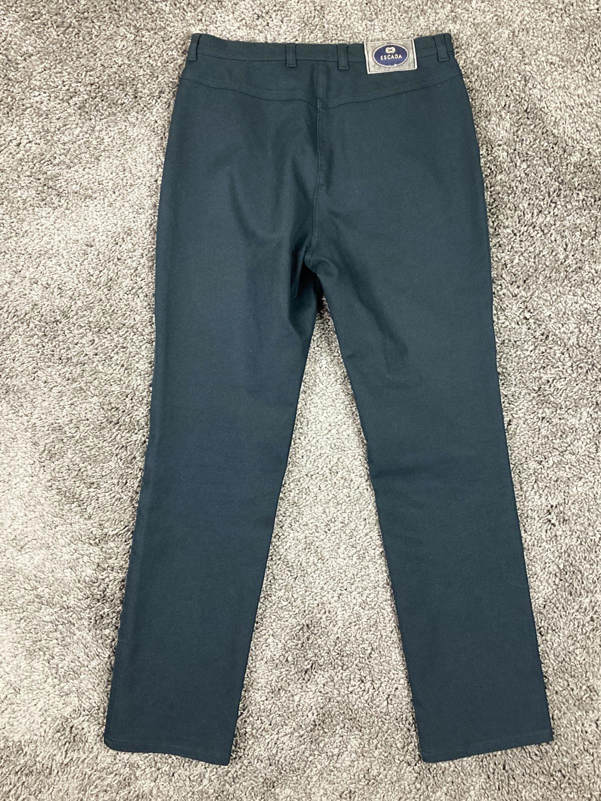Escada Women’s Black Stretch Slim Straight Pants Size 6 (28x30)