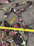 Alexia Admor Tropical Halter Top XS Pink Green Bird of Paradise Cami NWT