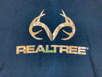 Realtree Logo Graphic T Shirt Mens Size XXL Black Cotton Outdoor Hunt Tee