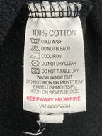 Quiksilver Hoodie Mens Black Cotton Graphic Sleeve Mountain Logo Sweatshirt XXL