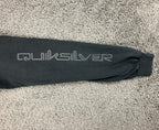 Quiksilver Hoodie Mens Black Cotton Graphic Sleeve Mountain Logo Sweatshirt XXL