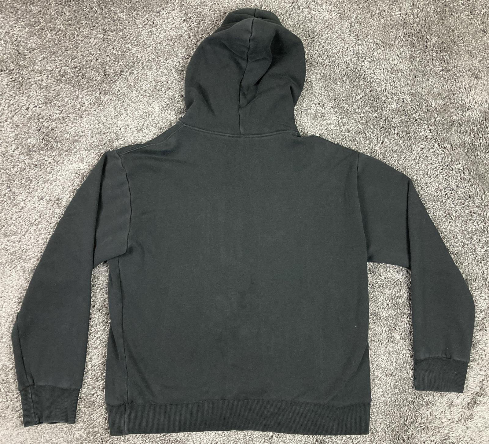 Pittsburgh Steelers Pullover Mens Hoodie Black Embroidered Logo Size Large