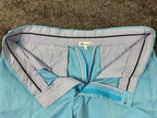 Peter Millar Men’s Size 38 Stretch Pima Cotton Chino Golf Shorts Light Blue Peru