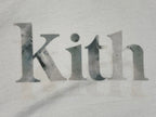 Kith Asher Serif Crewneck Fluorite White Cotton Sweatshirt Womens Size Small