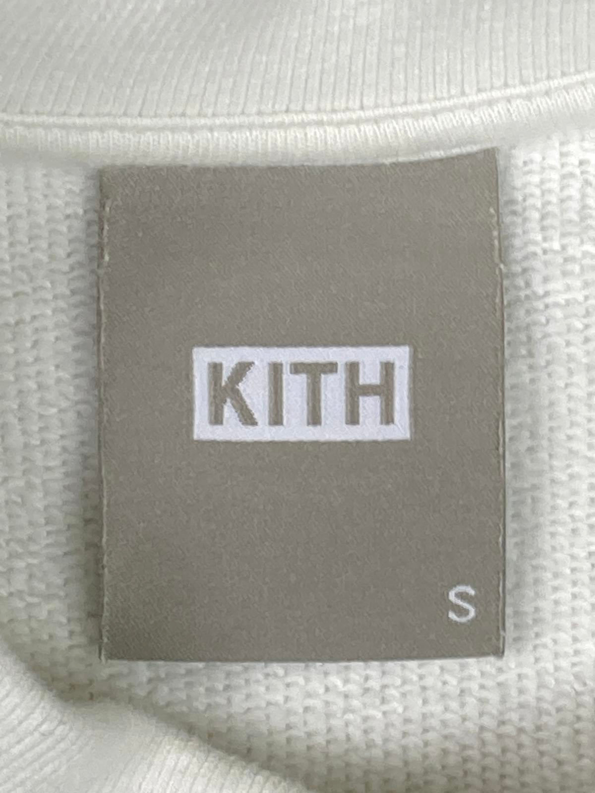 Kith Asher Serif Crewneck Fluorite White Cotton Sweatshirt Womens Size Small