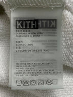 Kith Asher Serif Crewneck Fluorite White Cotton Sweatshirt Womens Size Small