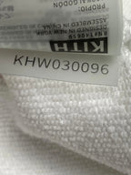 Kith Asher Serif Crewneck Fluorite White Cotton Sweatshirt Womens Size Small