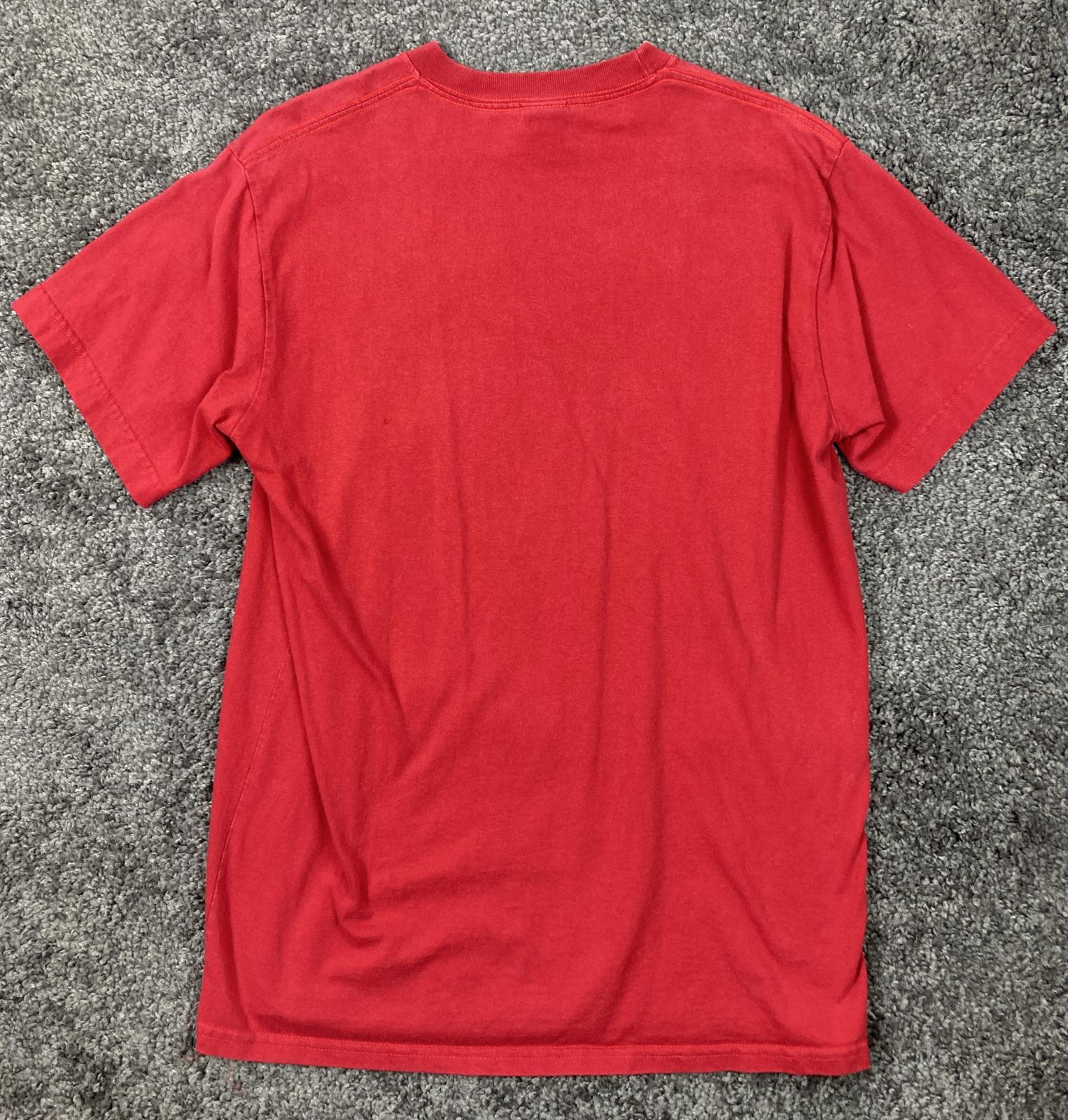 Tropic Joe's Costa Rica Embroidered Graphic T-Shirt Red Men’s Size M Soft Cotton