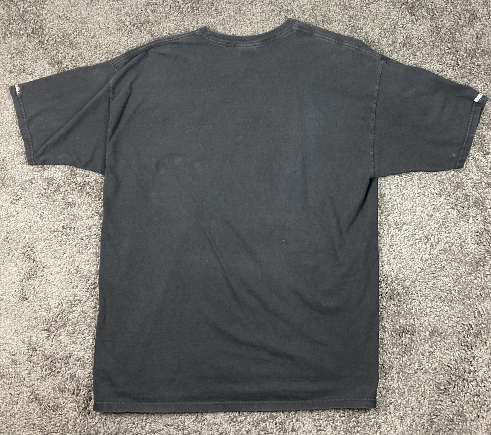 Crooks & Castles Black Bandana Paisley Box Logo T Shirt Men Sz XL Streetwear
