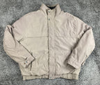 Weatherproof Mens Bomber Jacket Light Brown Full Zip Coat Sz XL