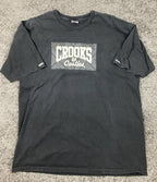 Crooks & Castles Black Bandana Paisley Box Logo T Shirt Men Sz XL Streetwear