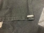 Crooks & Castles Black Bandana Paisley Box Logo T Shirt Men Sz XL Streetwear