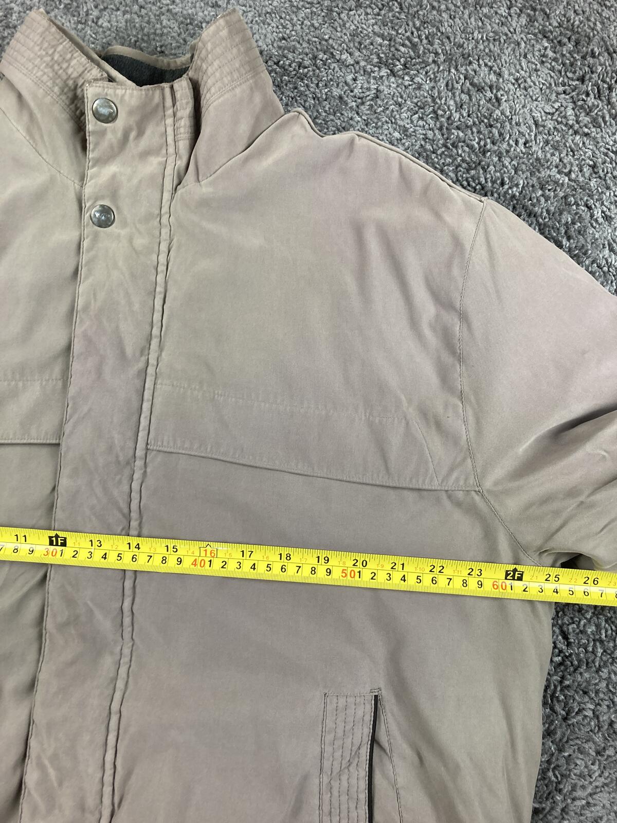 Weatherproof Mens Bomber Jacket Light Brown Full Zip Coat Sz XL