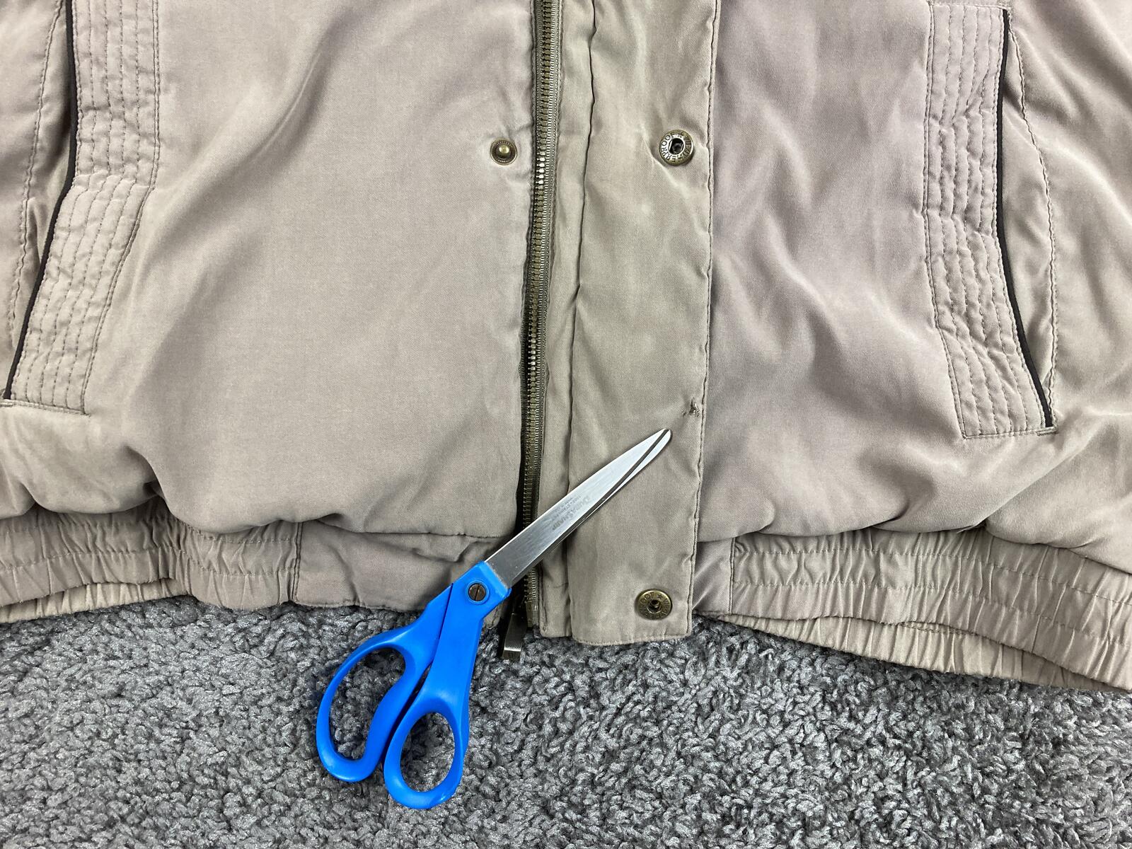 Weatherproof Mens Bomber Jacket Light Brown Full Zip Coat Sz XL