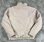 Weatherproof Mens Bomber Jacket Light Brown Full Zip Coat Sz XL