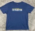 Quiksilver Gradient Line Navy Blue Graphic T-Shirt Short Sleeve Crewneck Mens L