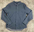 Bridge & Burn Sutton Men L Navy Blue Polka Dot Slim Fit Cotton Button Down Shirt