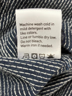 Bridge & Burn Sutton Men L Navy Blue Polka Dot Slim Fit Cotton Button Down Shirt