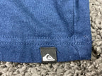 Quiksilver Gradient Line Navy Blue Graphic T-Shirt Short Sleeve Crewneck Mens L