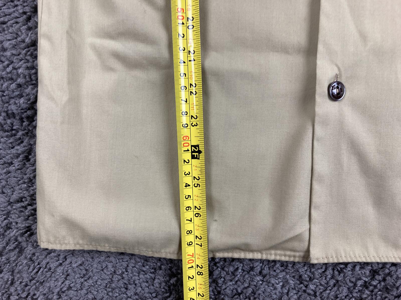 Vintage Boy Scouts of America BSA Short Sleeve Uniform Shirt Khaki Sz Small