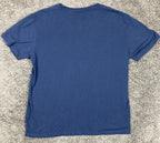 Quiksilver Gradient Line Navy Blue Graphic T-Shirt Short Sleeve Crewneck Mens L