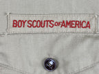 Vintage Boy Scouts of America BSA Short Sleeve Uniform Shirt Khaki Sz Small