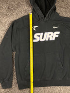 Nike SURF Pullover Men's Hoodie Sweatshirt Black Fleece Sz Medium