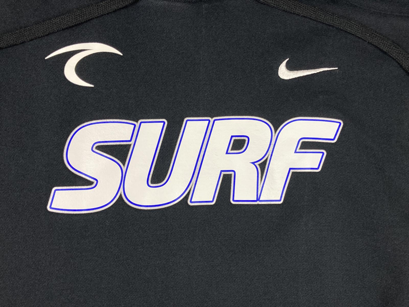 Nike SURF Pullover Men's Hoodie Sweatshirt Black Fleece Sz Medium