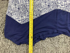 Soma Sleeveless Dress Women's Blue White Abstract Stretch Pockets Sz M