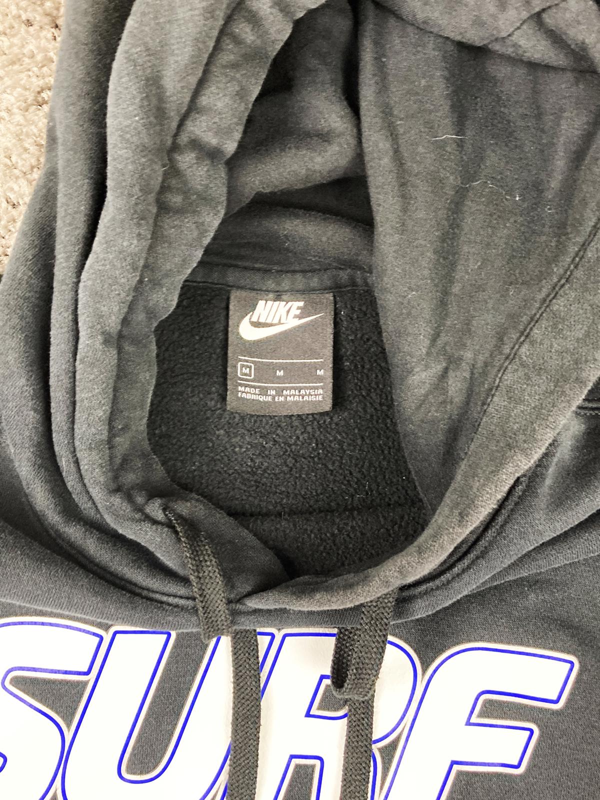 Nike SURF Pullover Men's Hoodie Sweatshirt Black Fleece Sz Medium