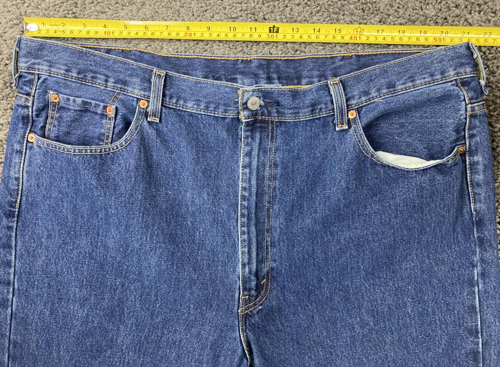 Levi’s 550 Men’s Jeans Relaxed Tapered Blue Denim 100% Cotton Sz 44x30