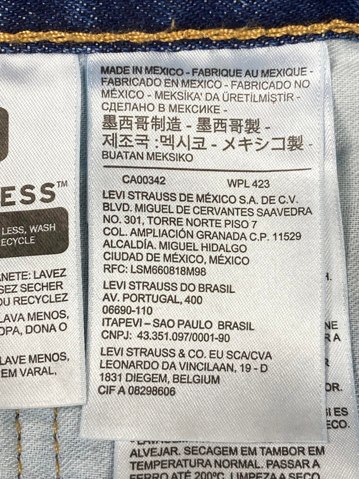 Levi’s 550 Men’s Jeans Relaxed Tapered Blue Denim 100% Cotton Sz 44x30